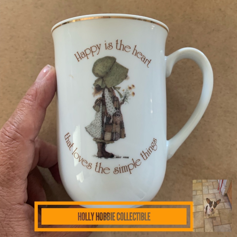 Vintage Porcelain Holly Hobbie mug, 1979